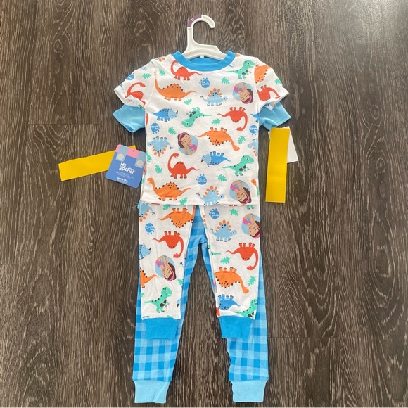 New Ms. Rachel Toddler Boys Dinosaur Snug Fit 4-Piece Pajama Set 2T - Picture 9 of 12